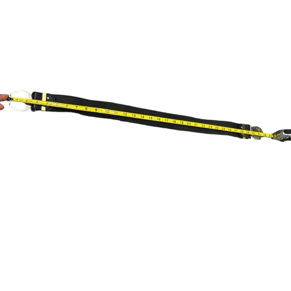 Authentic Versus Gianni Versace Women’s Black/Gold Leather Belt Vintage SZ 75/30 - Picture 3 of 10